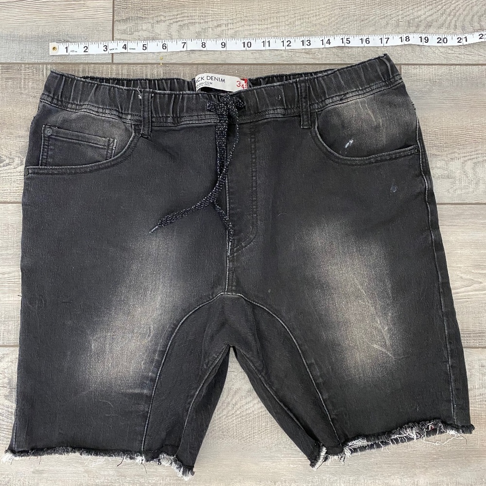 Cotton On Men’s Track Denim Stretch Shorts Sz 34